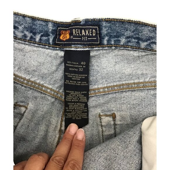 ROUTE 66 - LIGHT WASH STRAIGHT LEG MEN'S JEANS SIZE 40X32 - Picture 4 of 7